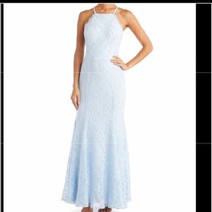 Nwt Morgan & Co. ice blue laced dress